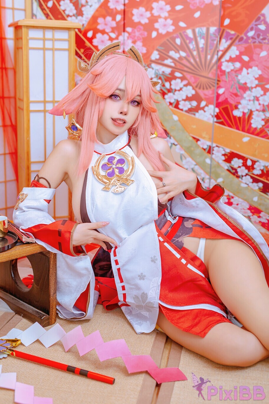 Coser-Byoru-Yae-Miko-x-Raiden-Shogun-PixiBB.COM-012