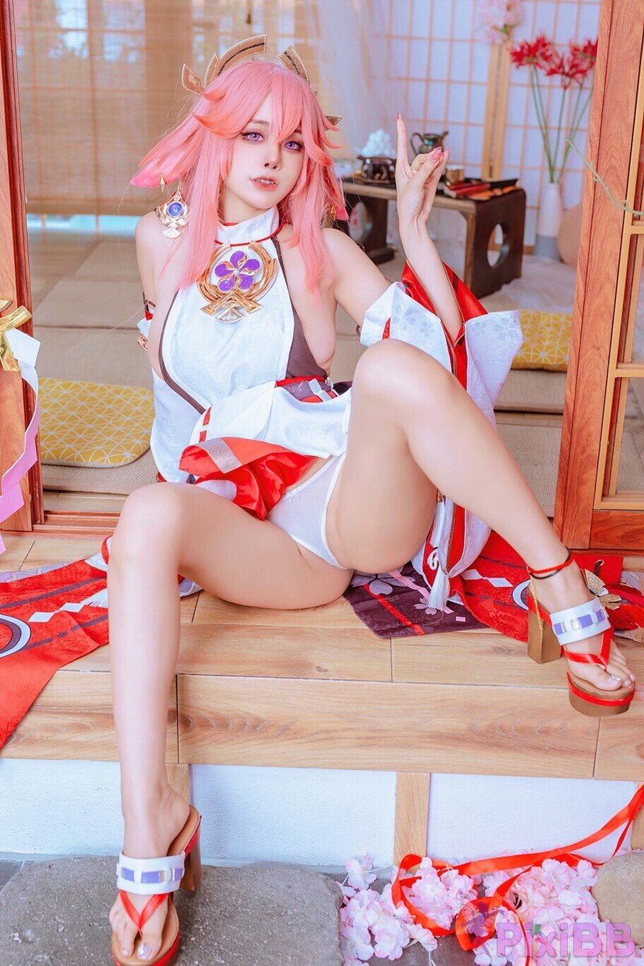 Coser-Byoru-Yae-Miko-x-Raiden-Shogun-PixiBB.COM-078