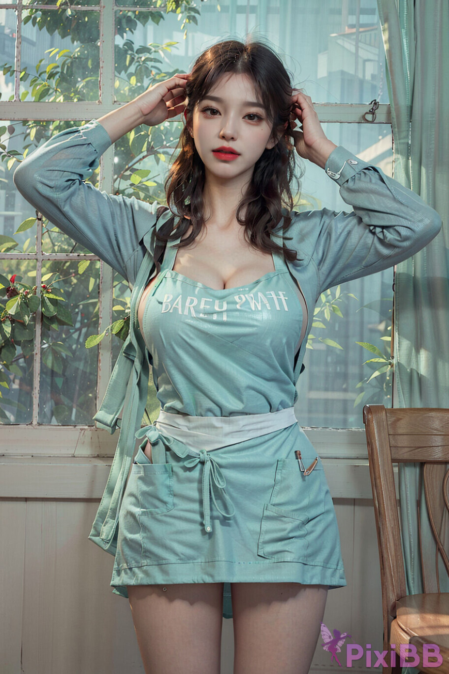 Sexy-Girl-in-Apron-Kitchen-Outfit-PixiBB-06
