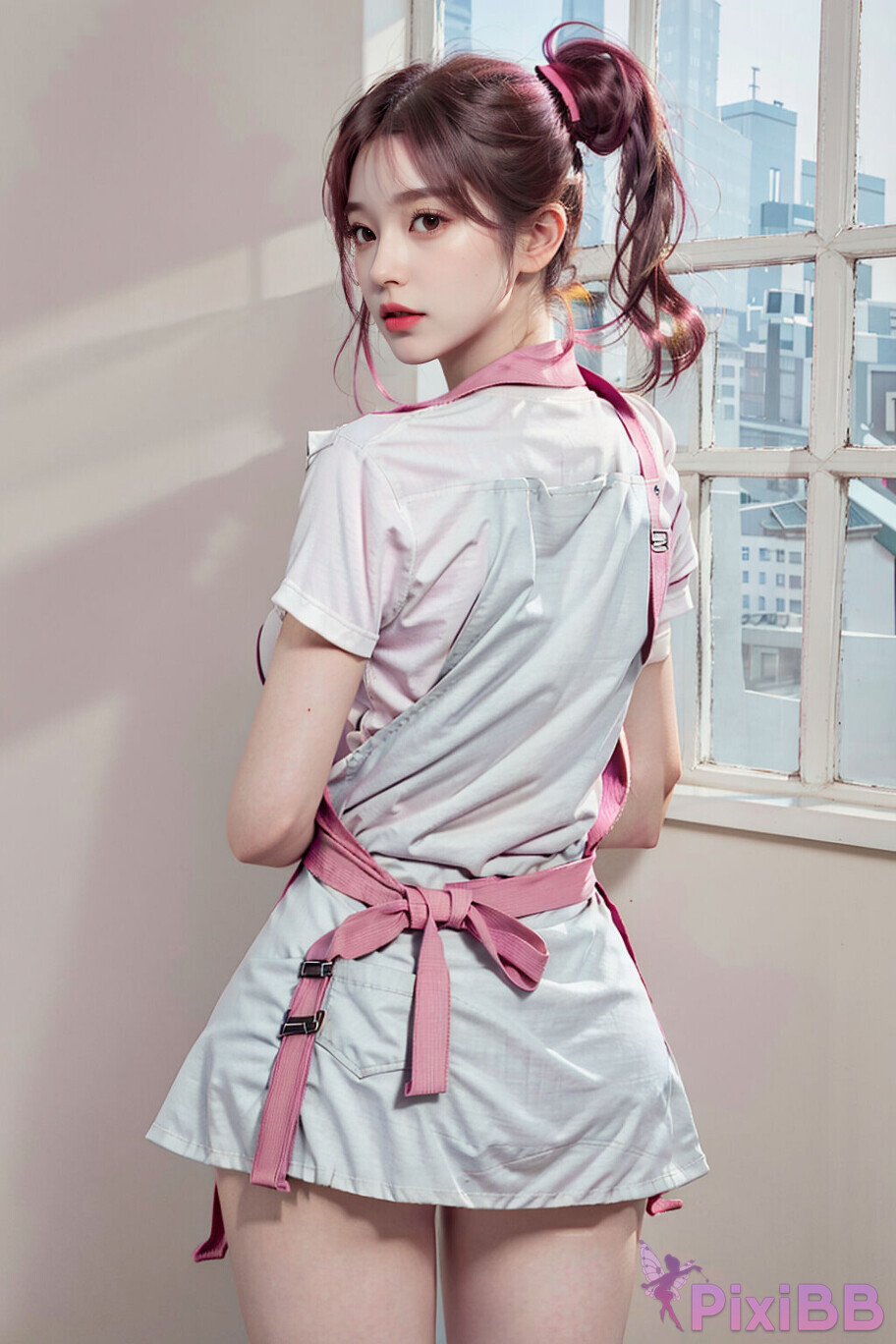 Sexy-Girl-in-Apron-Kitchen-Outfit-PixiBB-07