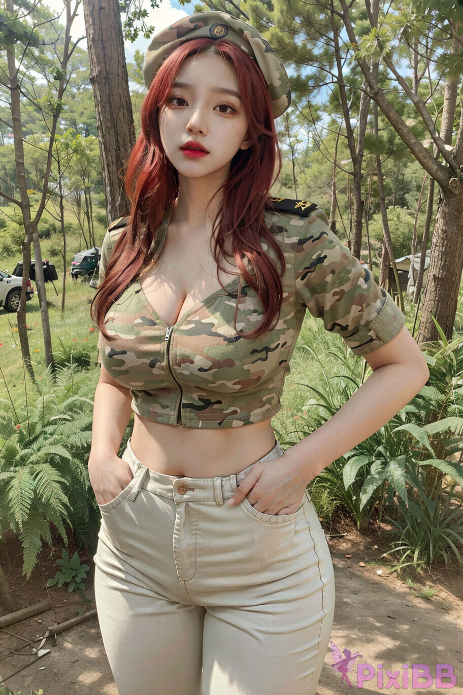 Female Forest Officer Sexy Girl Hot Fashion PixiBB 03