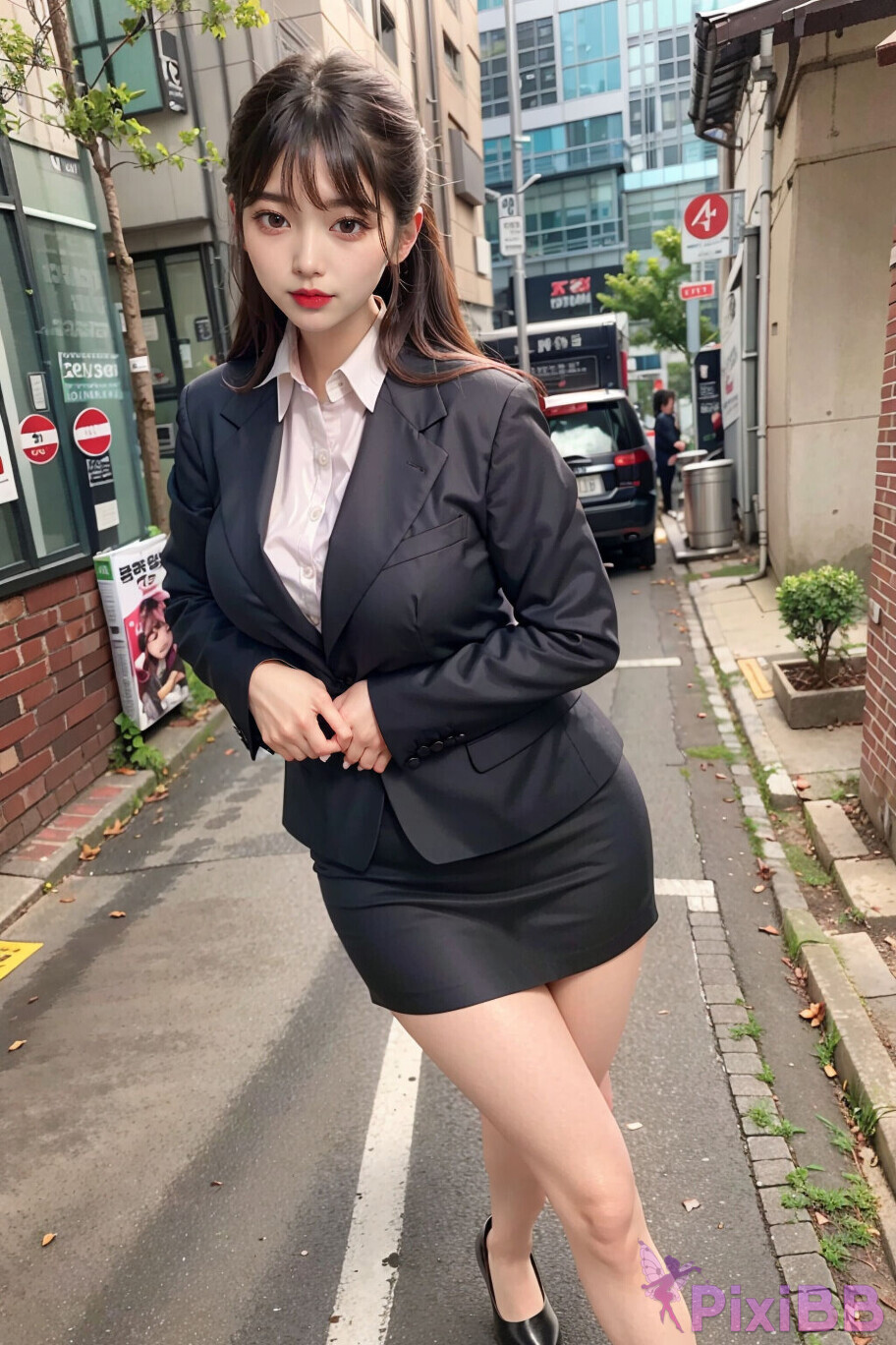 Young Beautiful Sexy Girl Professional Office Lady PixiBB 02