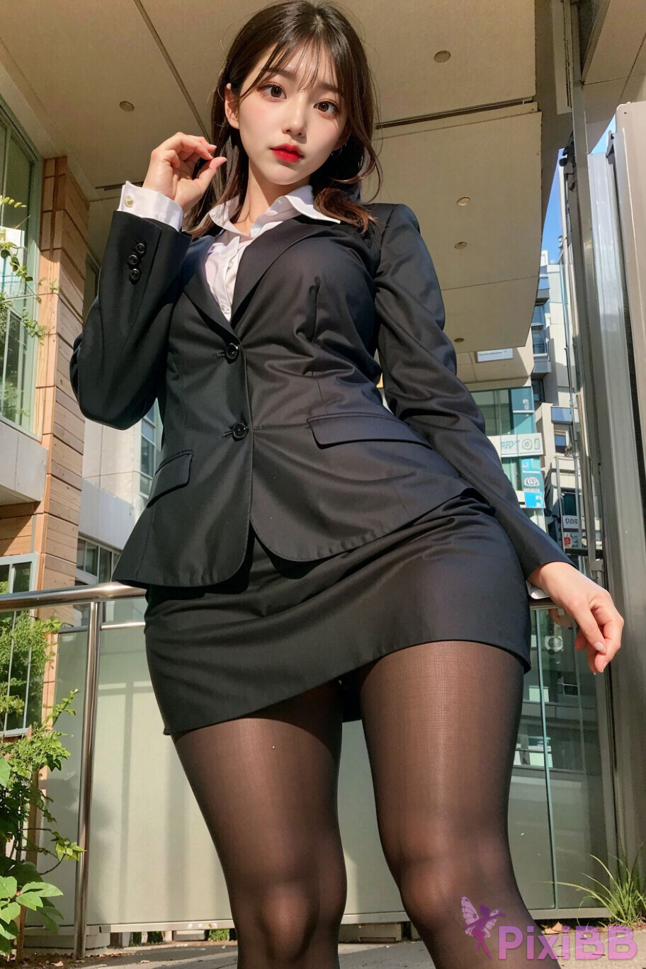 Young Beautiful Sexy Girl Professional Office Lady PixiBB 08