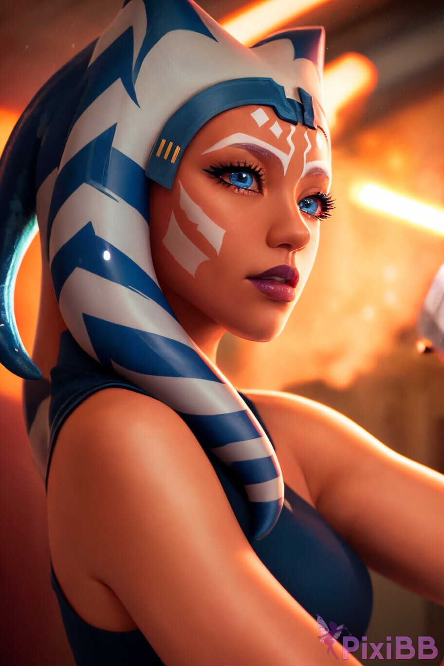 Ahsoka Tano Star Wars Sexy Alien Girl PixiBB 08