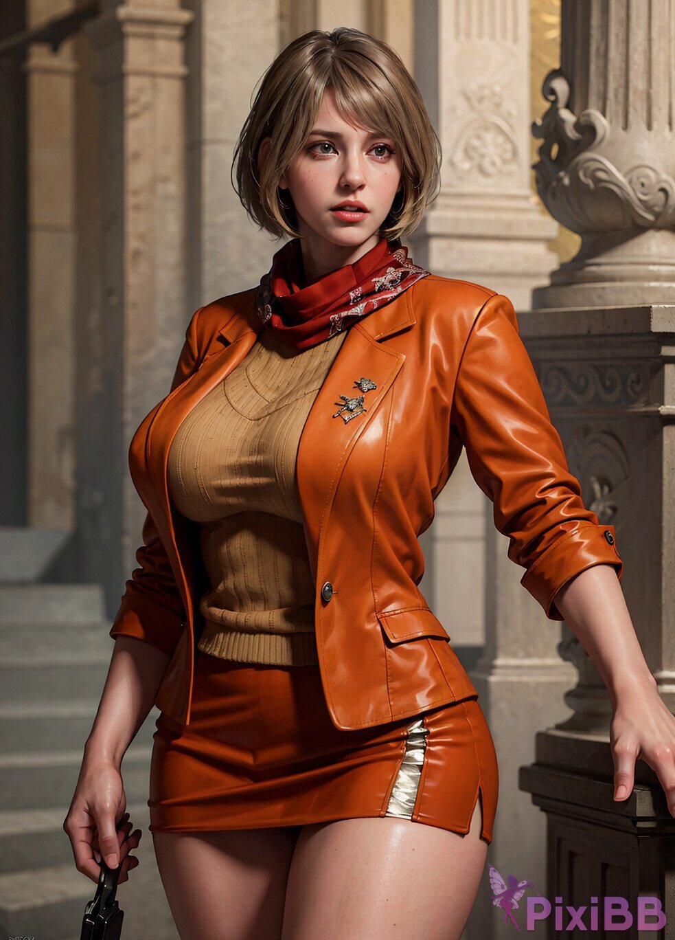 Ashley Graham Resident Evil Hot and Sexy PixiBB 40