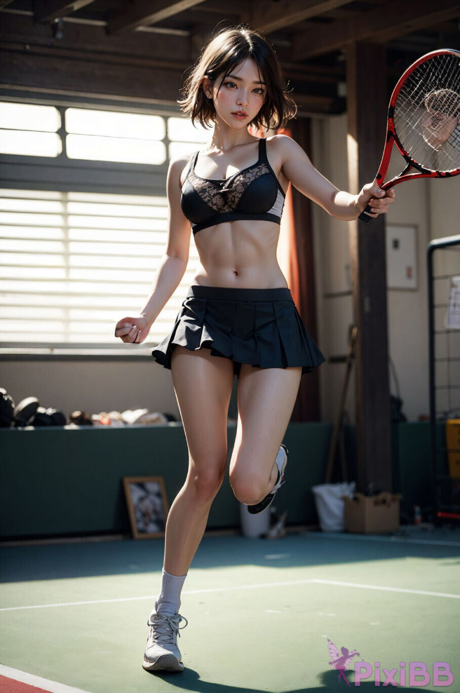 Tennis Girls Hot and Sexy Skirt Outfit PixiBB 13