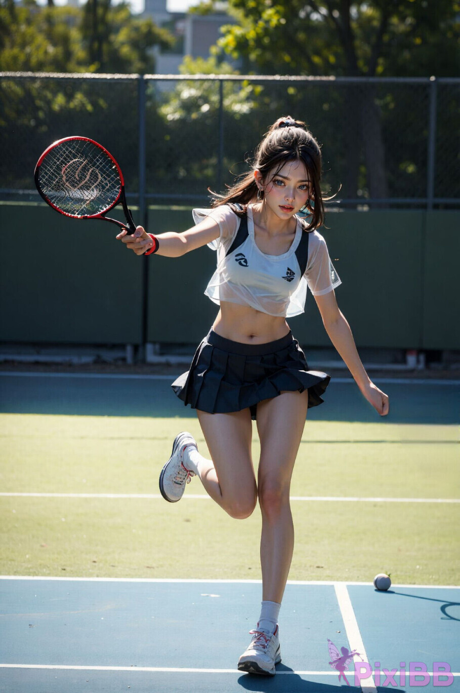 Tennis Girls Hot and Sexy Skirt Outfit PixiBB 20