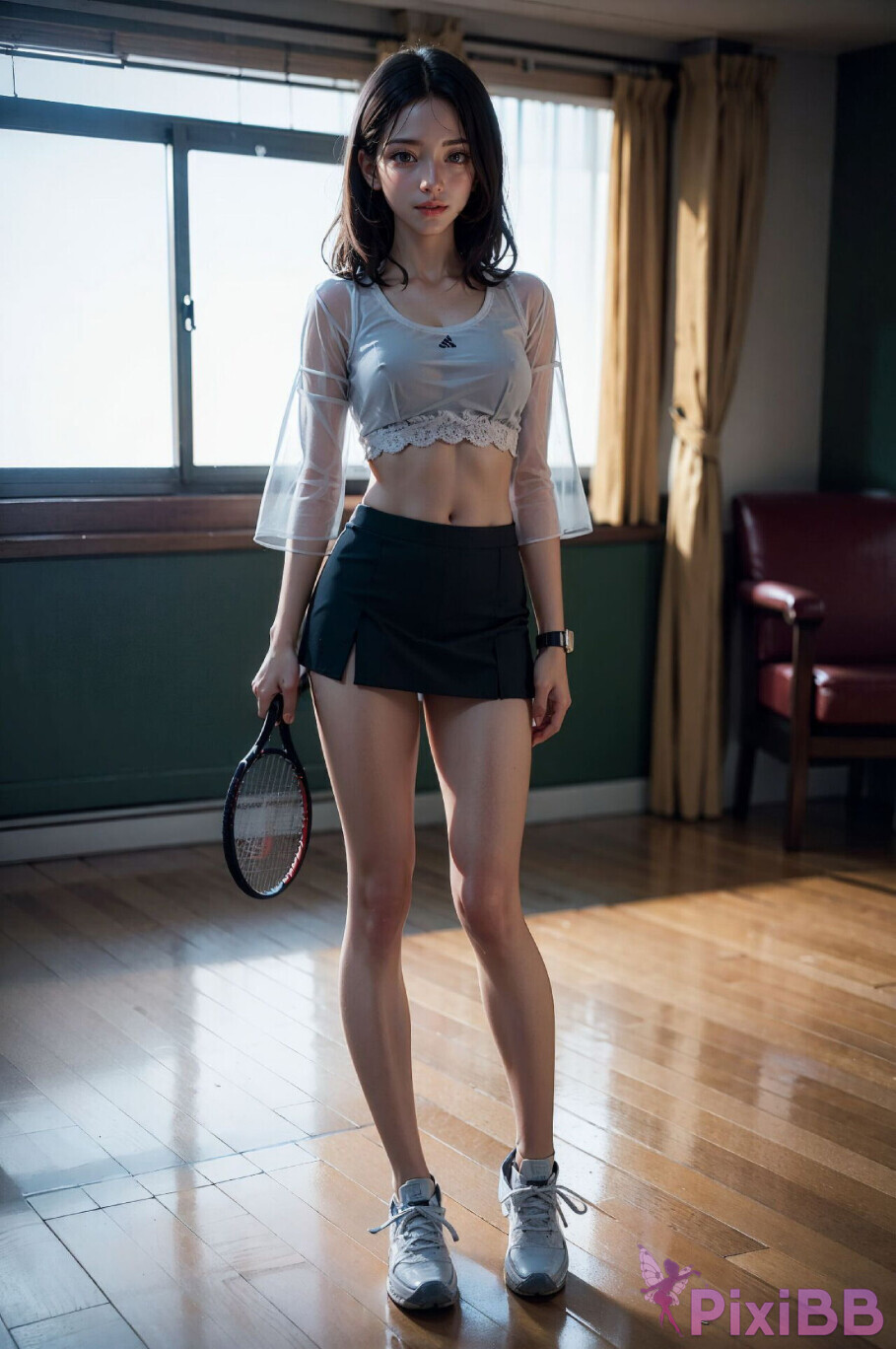 Tennis Girls Hot and Sexy Skirt Outfit PixiBB 26