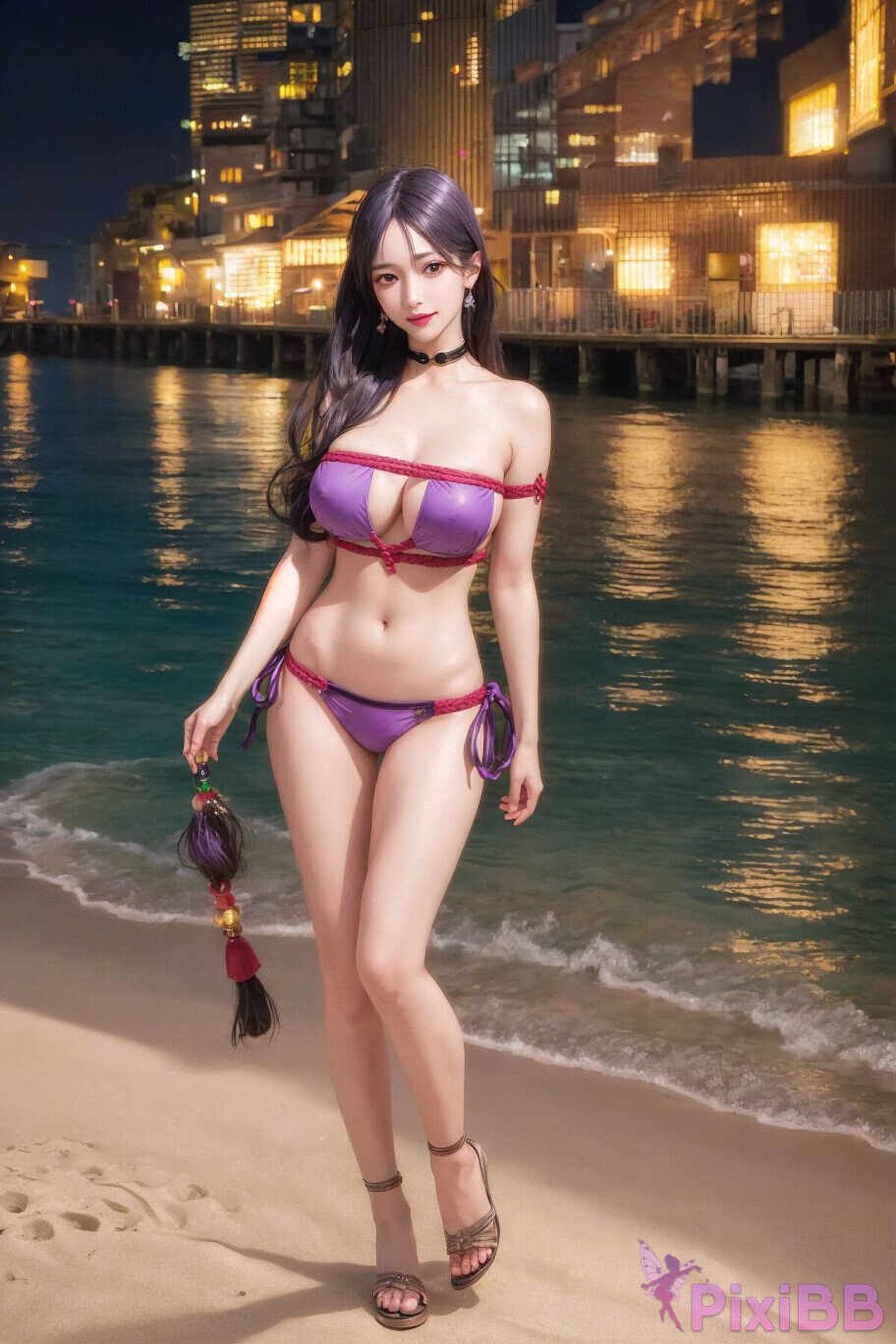 Minamoto no Raikou FateGrand Order Eyepatch Bikini PixiBB 06