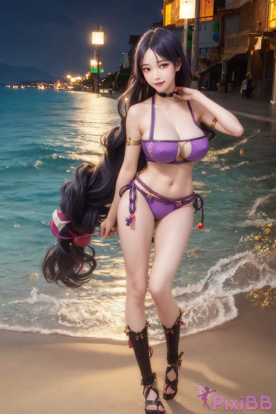 Minamoto no Raikou FateGrand Order Eyepatch Bikini PixiBB 07