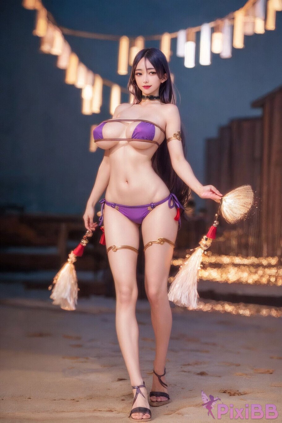 Minamoto no Raikou FateGrand Order Eyepatch Bikini PixiBB 09