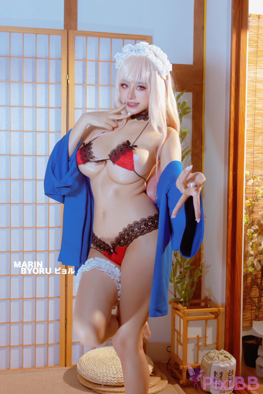 Coser Byoru Marin Red Lingerie PixiBB.COM 016