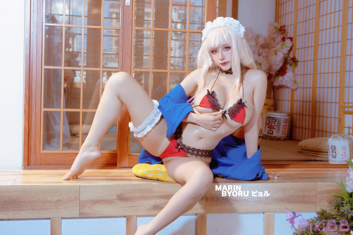 Coser Byoru Marin Red Lingerie PixiBB.COM 042