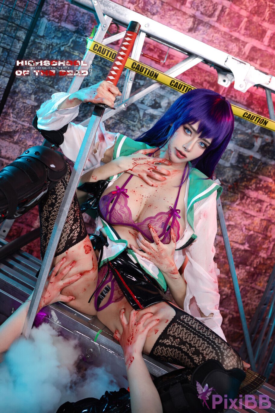 Coser Byoru Saeko Busujima PixiBB.COM 017