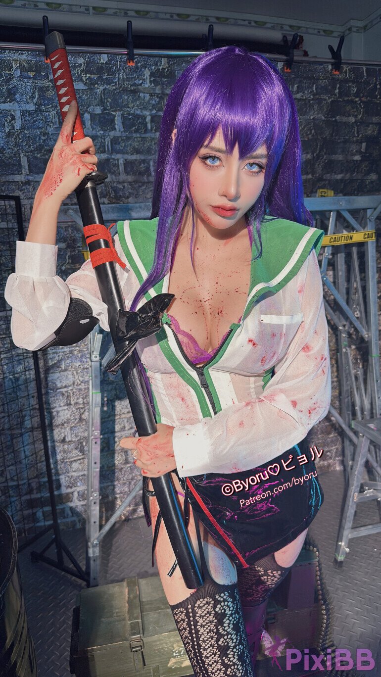 Coser Byoru Saeko Busujima PixiBB.COM 028