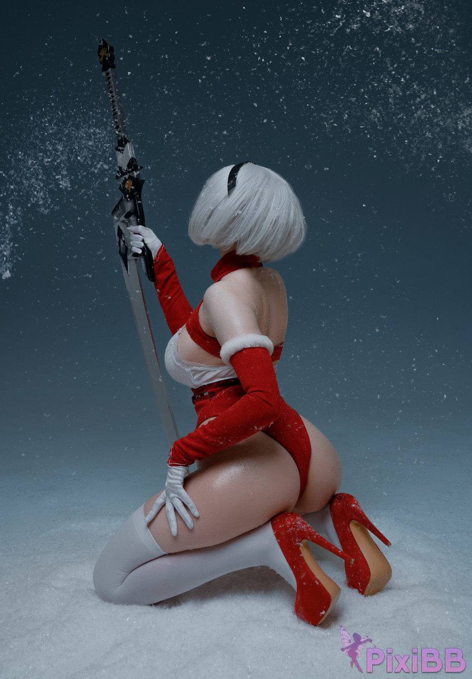 Alina Becker 2B Christmas Nier Automata PixiBB.COM 008