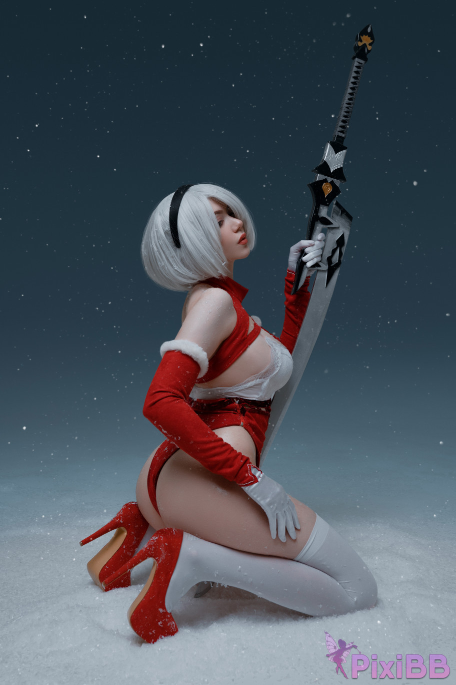 Alina Becker 2B Christmas Nier Automata PixiBB.COM 009