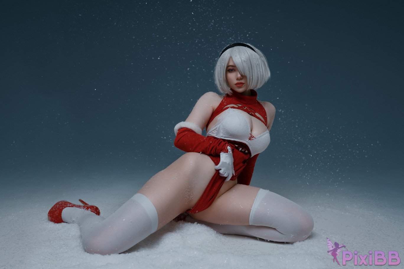 Alina Becker 2B Christmas Nier Automata PixiBB.COM 016