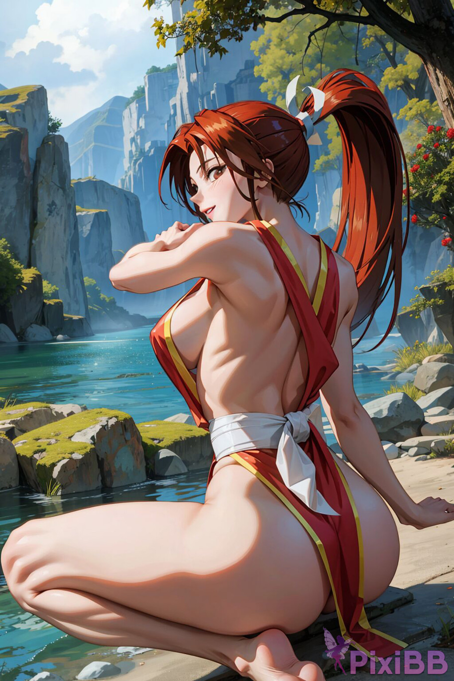 Mai Shiranui Bathing The King of Fighters Sexy Anime Girl PixiBB.COM 009