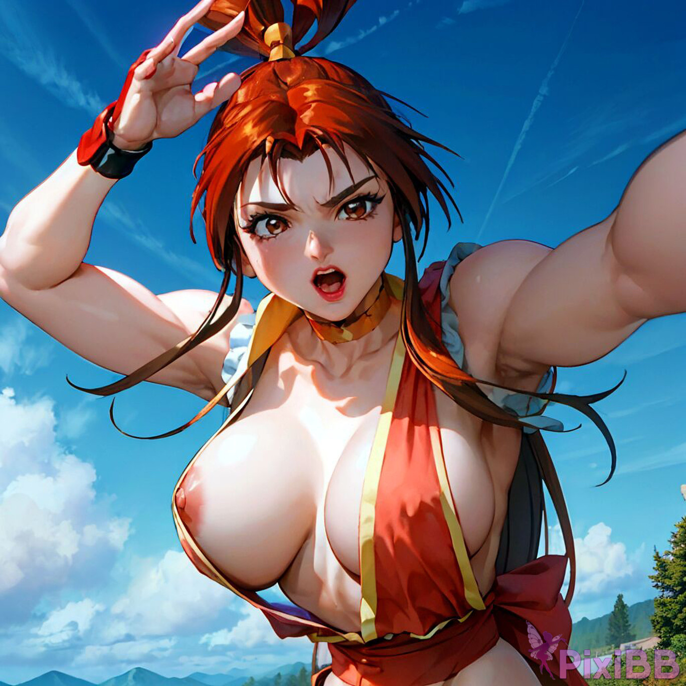 Mai Shiranui Bathing The King of Fighters Sexy Anime Girl PixiBB.COM 0101