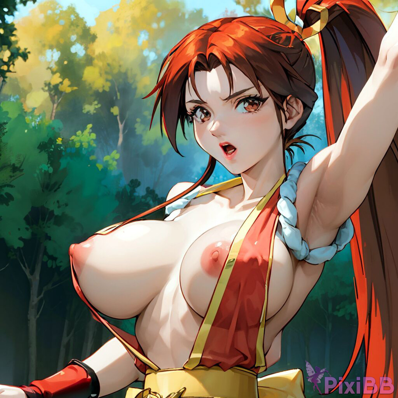 Mai Shiranui Bathing The King of Fighters Sexy Anime Girl PixiBB.COM 0103