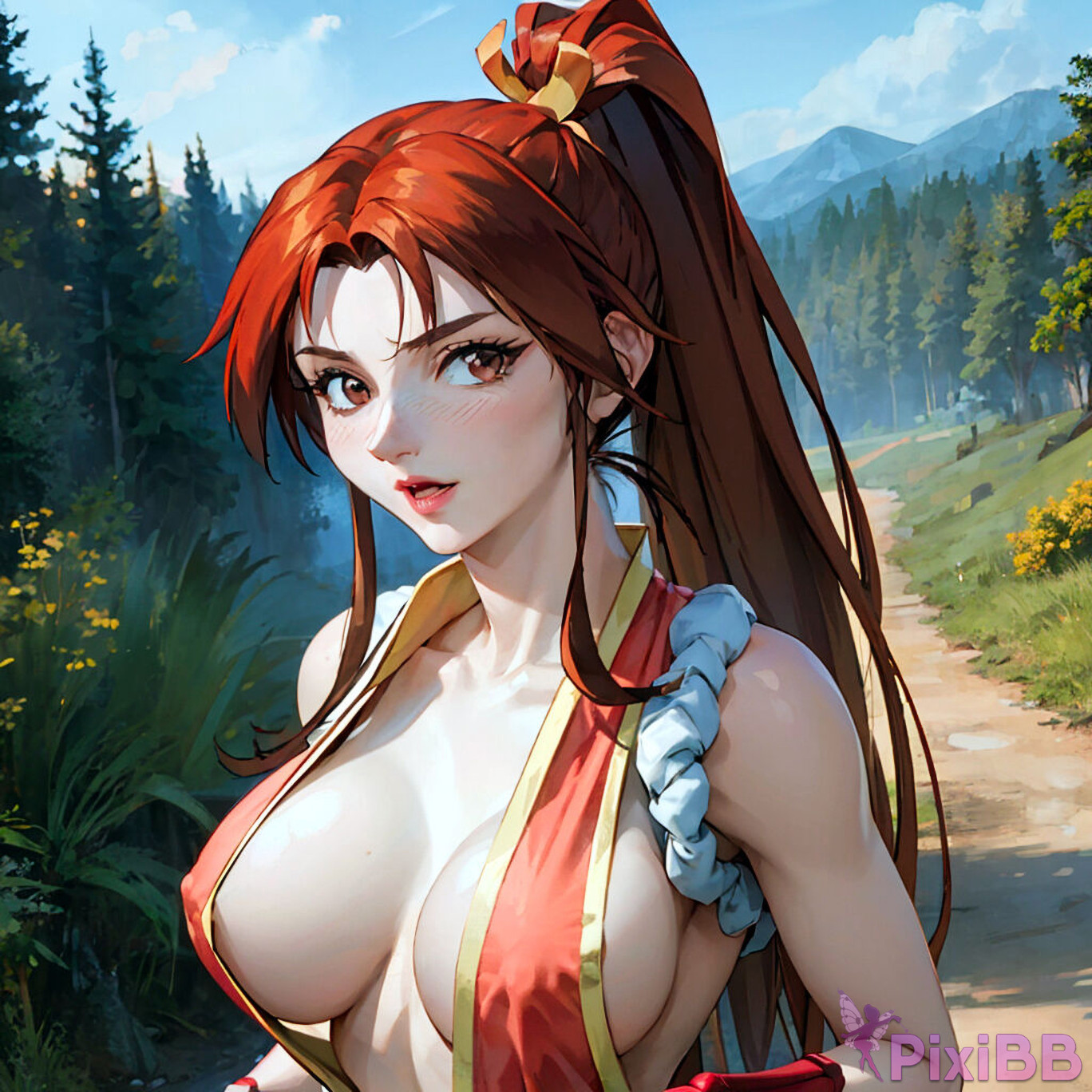 Mai Shiranui Bathing The King of Fighters Sexy Anime Girl PixiBB.COM 0113