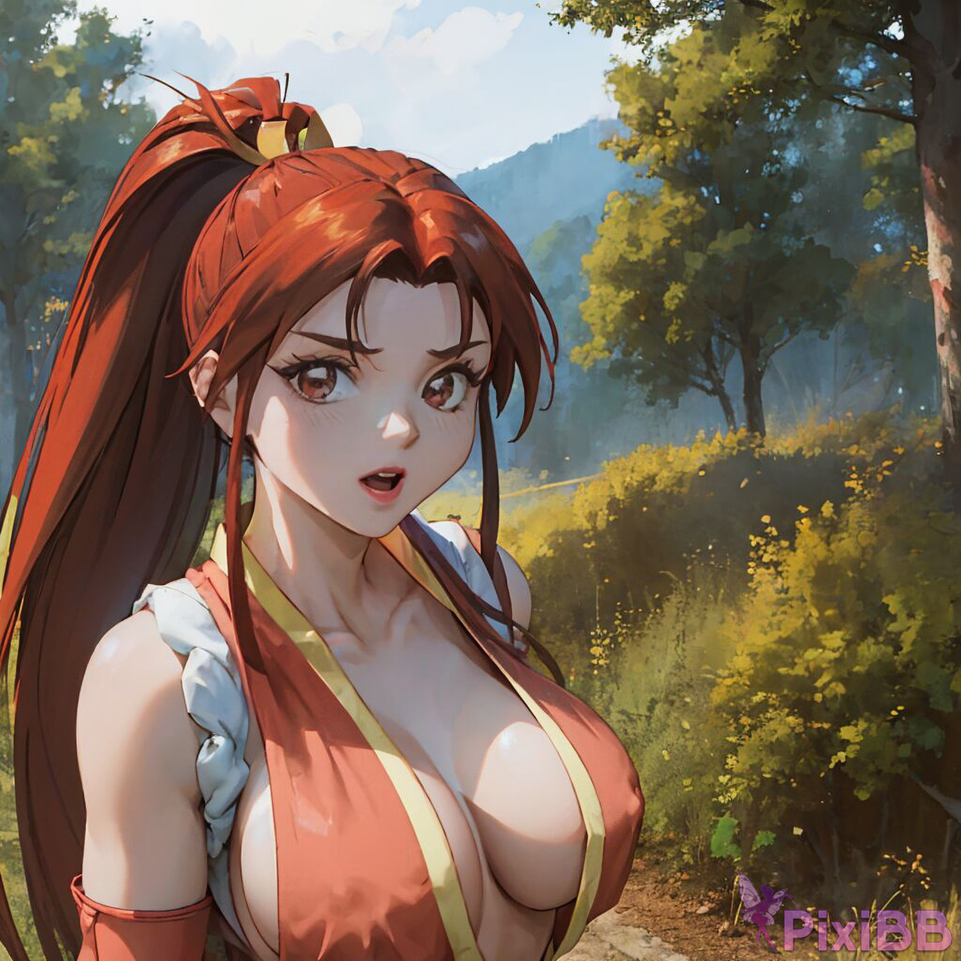 Mai Shiranui Bathing The King of Fighters Sexy Anime Girl PixiBB.COM 0120