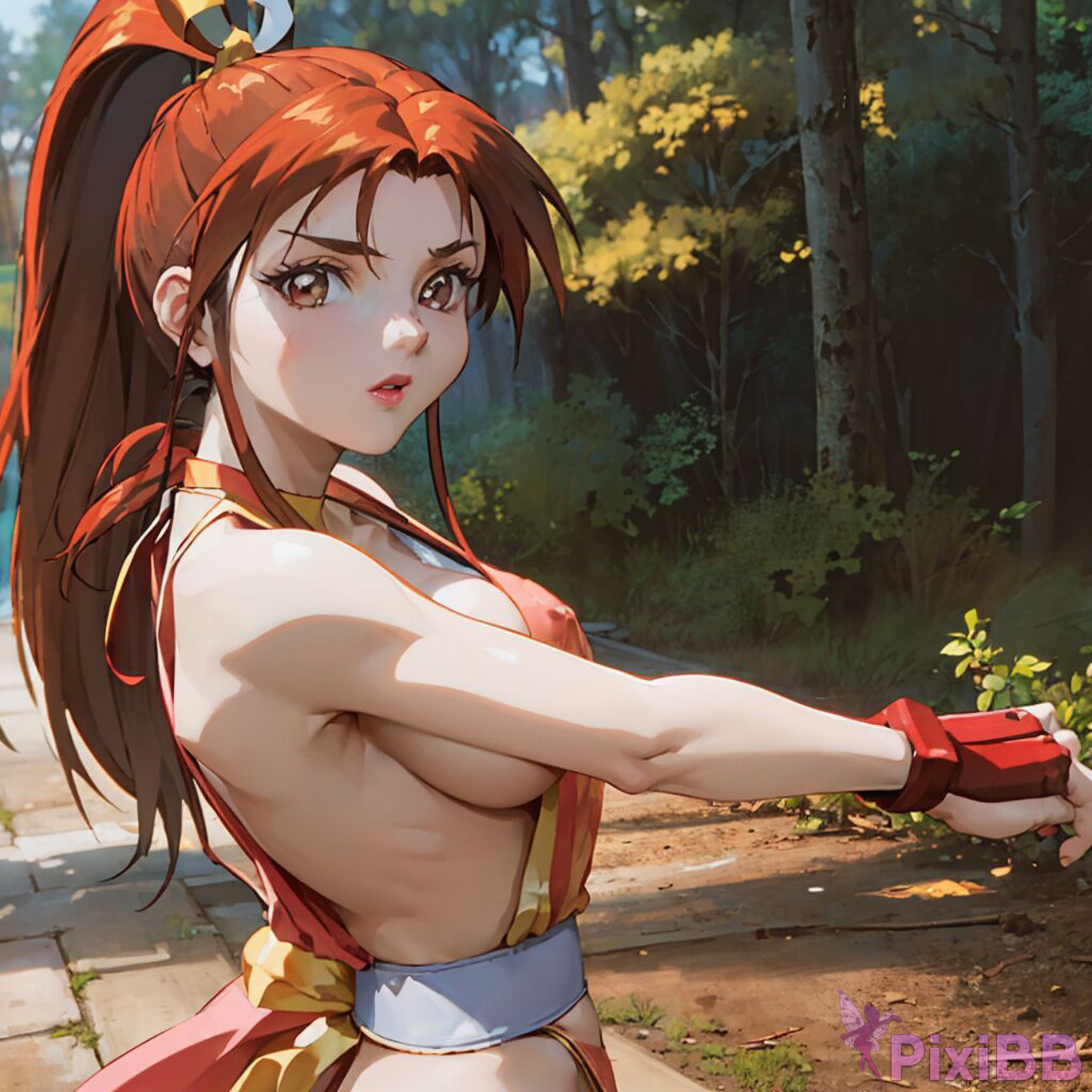 Mai Shiranui Bathing The King of Fighters Sexy Anime Girl PixiBB.COM 0123