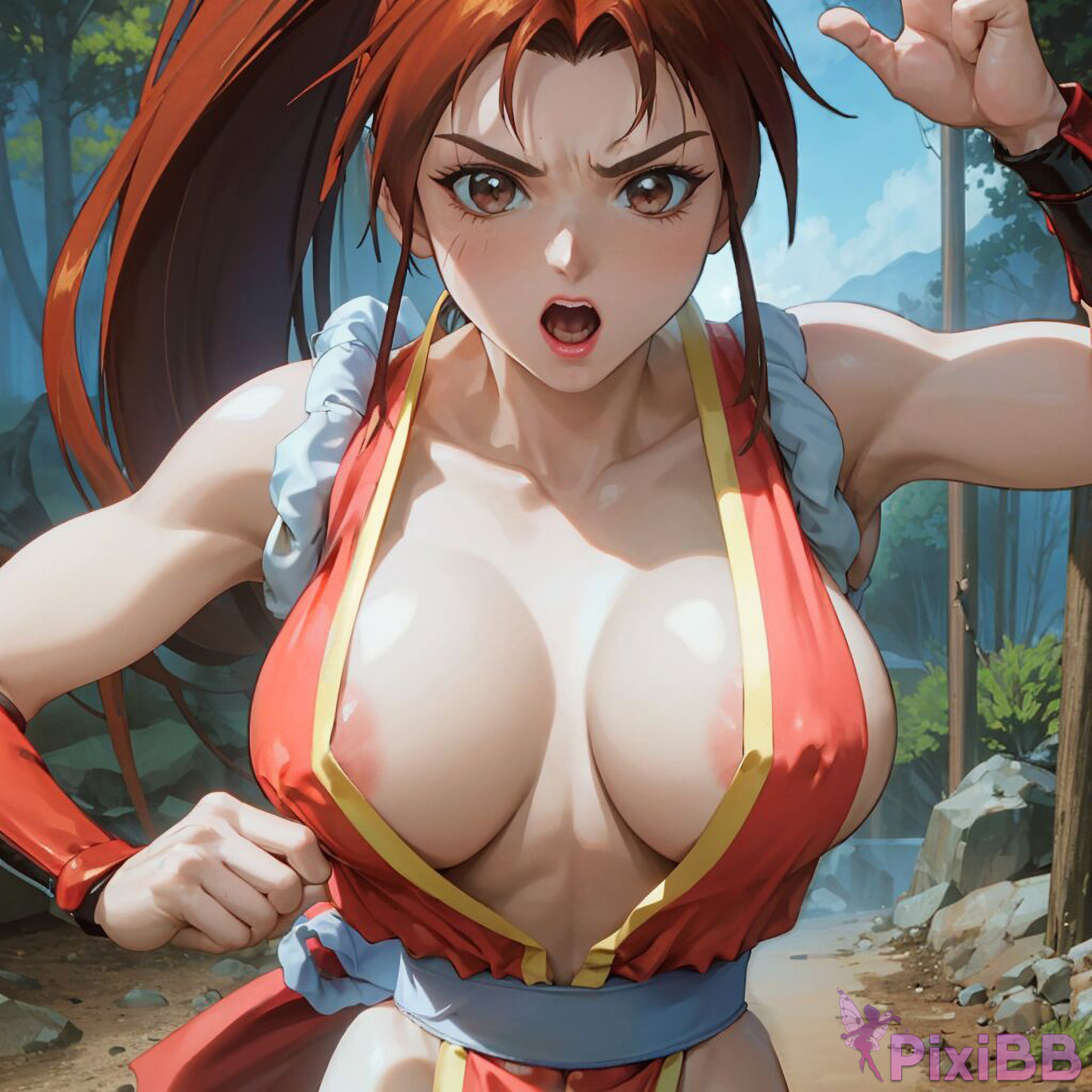 Mai Shiranui Bathing The King of Fighters Sexy Anime Girl PixiBB.COM 072