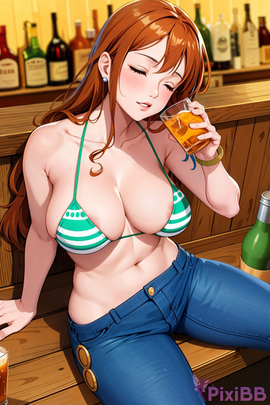 Nami Bikini One Piece Sexy Anime Girl AI Generated PixiBB.COM 006