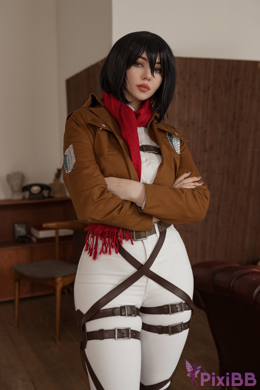 Alina Becker Mikasa Attack on Titan PixiBB.COM 001