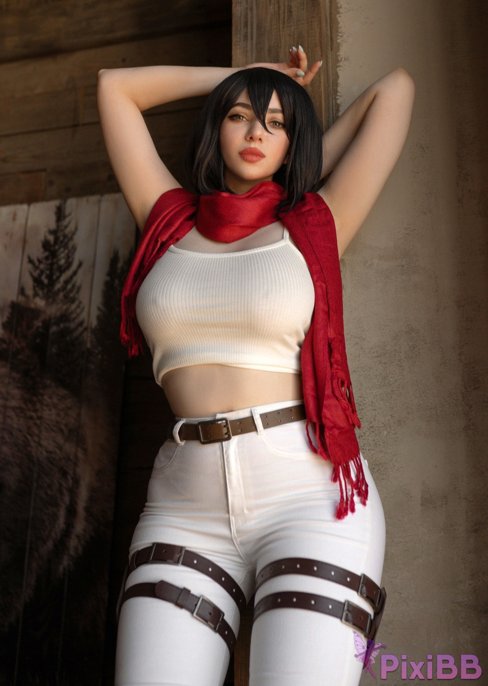 Alina Becker Mikasa Attack on Titan PixiBB.COM 024