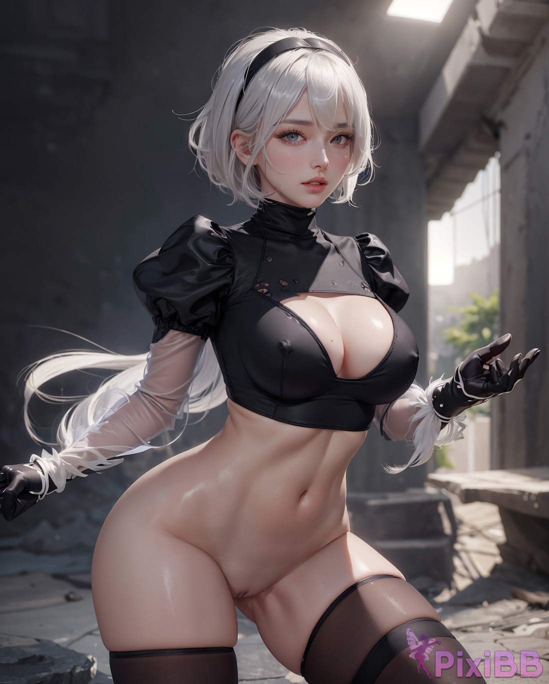 AIWAIFU69   2B NieR Automata PixiBB.COM 013