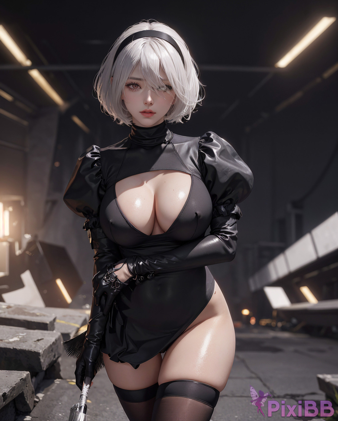 AIWAIFU69   2B NieR Automata PixiBB.COM 016