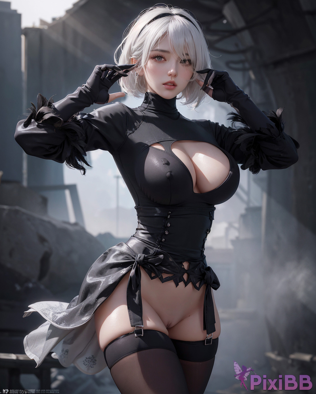 AIWAIFU69   2B NieR Automata PixiBB.COM 020