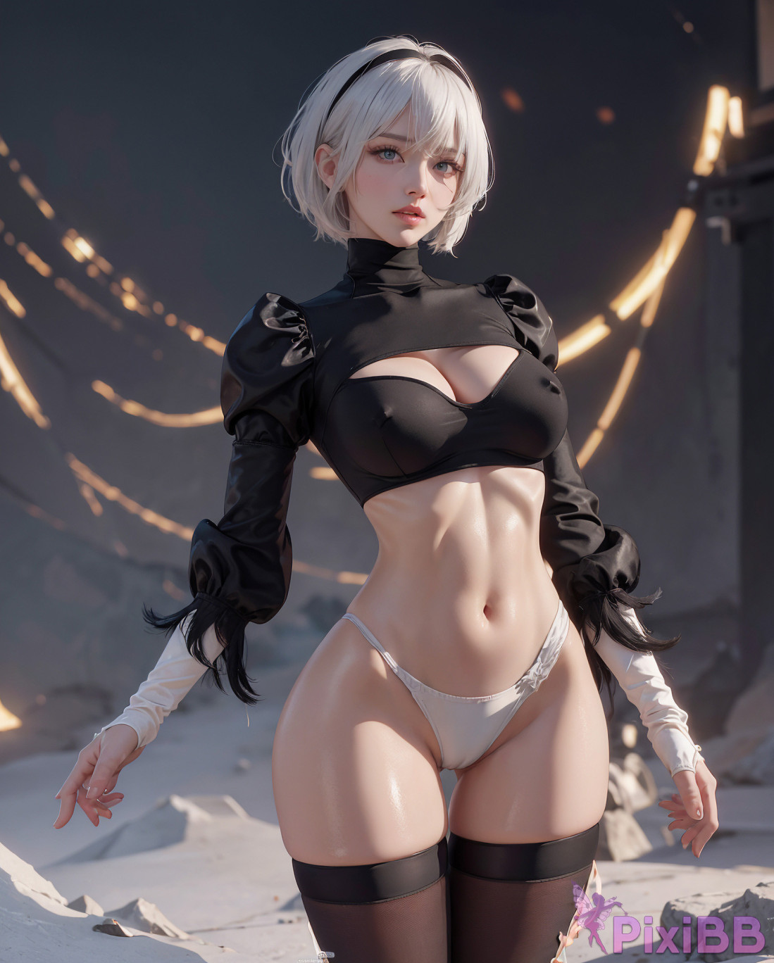 AIWAIFU69   2B NieR Automata PixiBB.COM 024