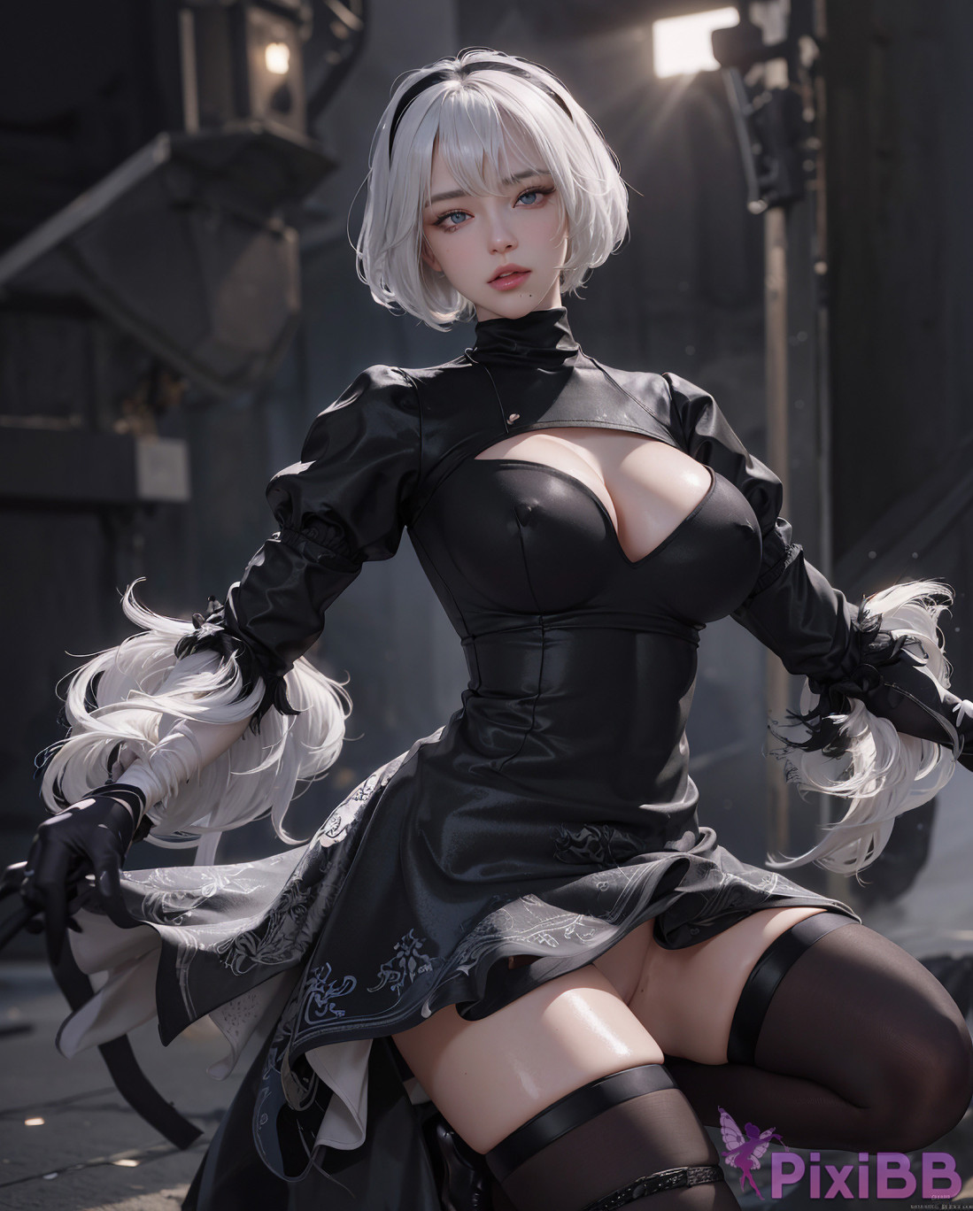 AIWAIFU69   2B NieR Automata PixiBB.COM 034