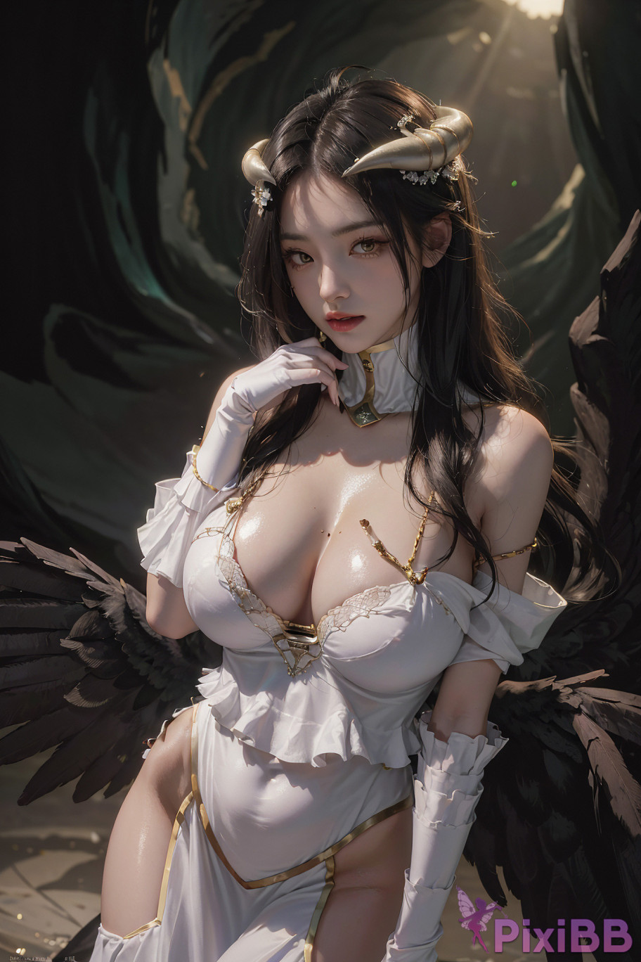 AIWAIFU69 Albedo Overlord PixiBB.COM 006