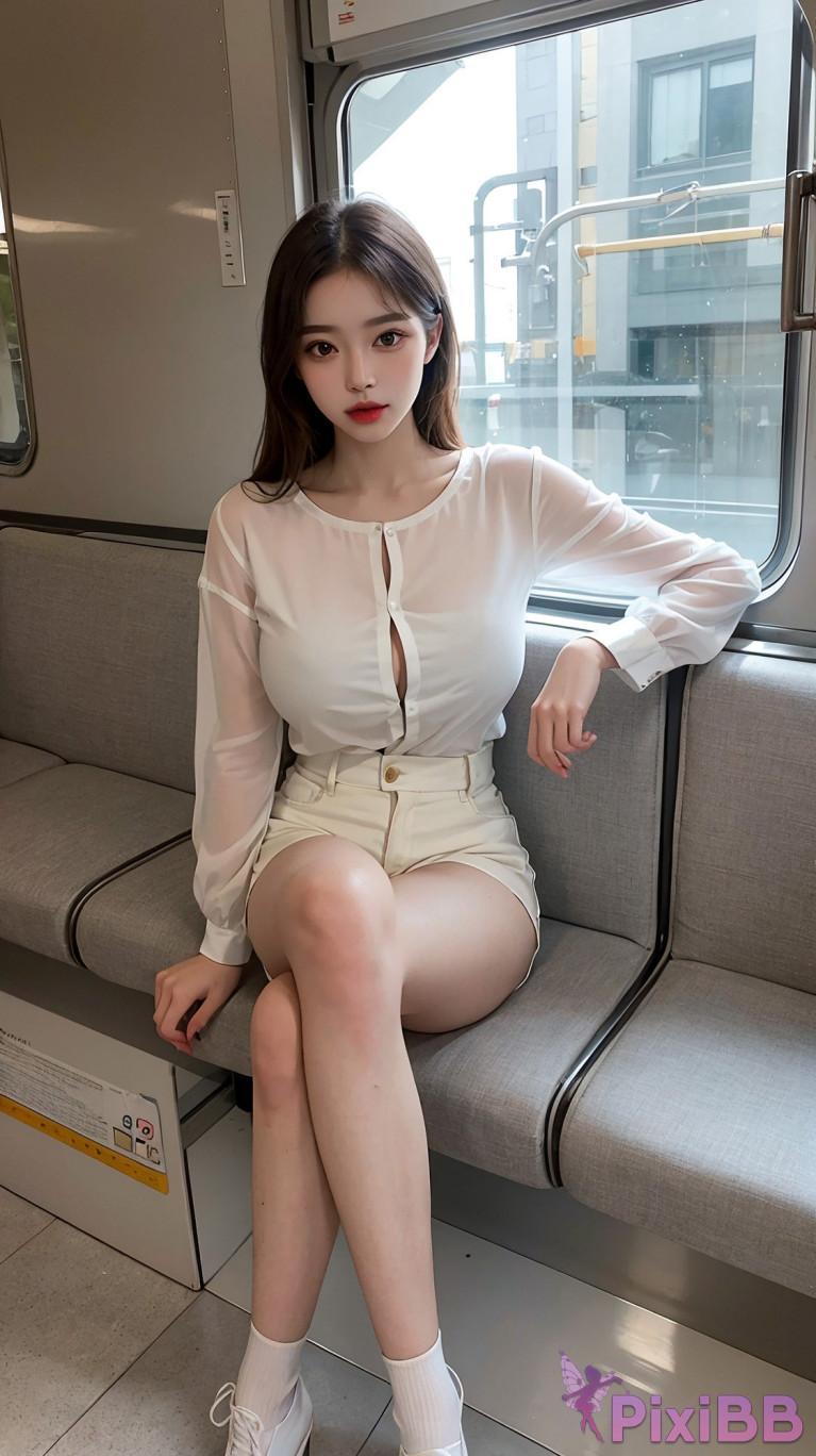 AIWAIFU69 Sexy Girl In The Subway Train PixiBB.COM 056