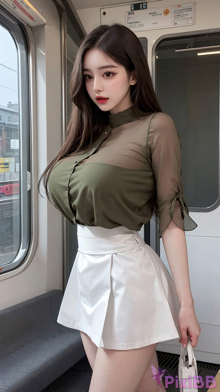 AIWAIFU69 Sexy Girl In The Subway Train PixiBB.COM 066