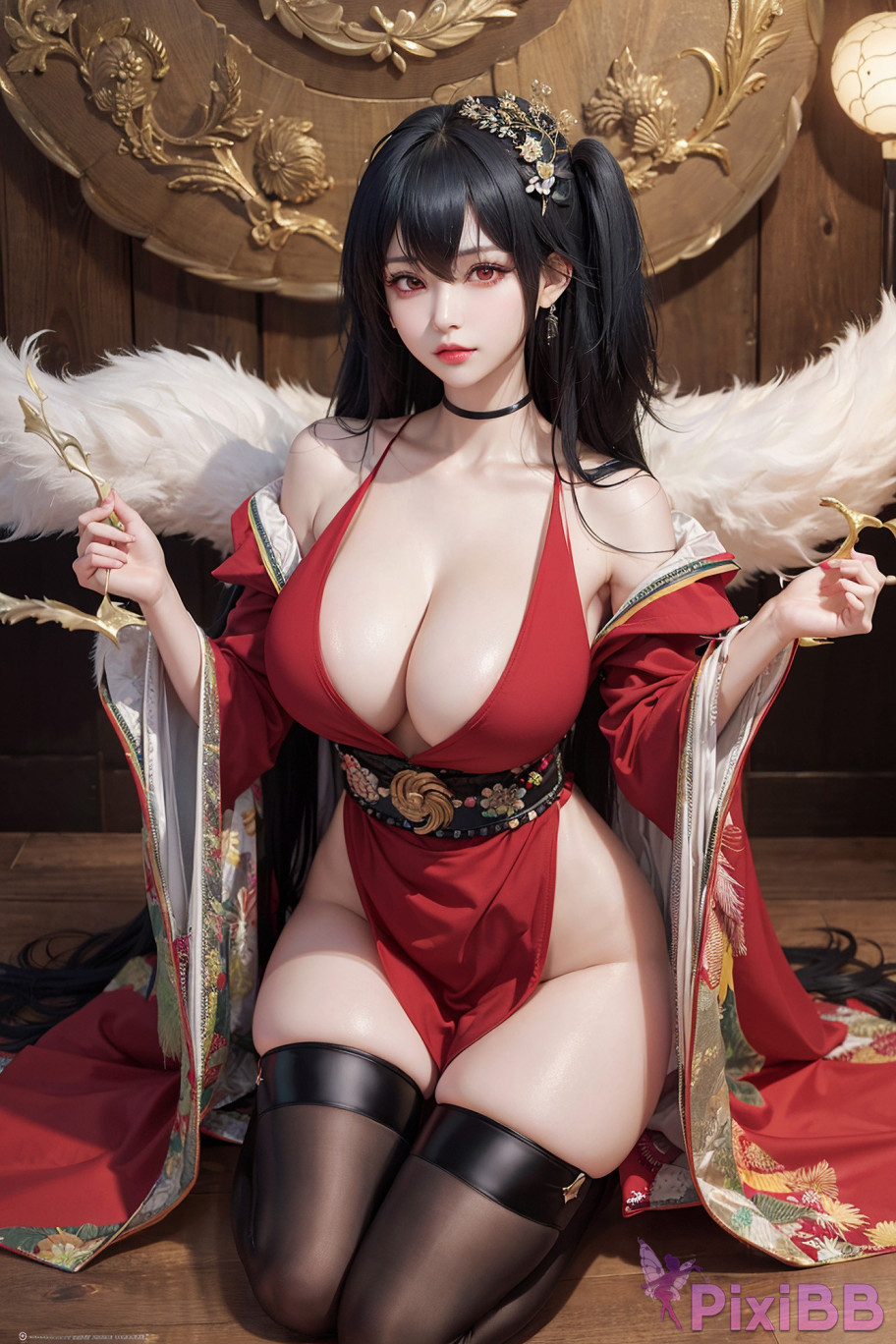 AIWAIFU69 Taihou Kimono Scholar Azur Lane PixiBB.COM 012