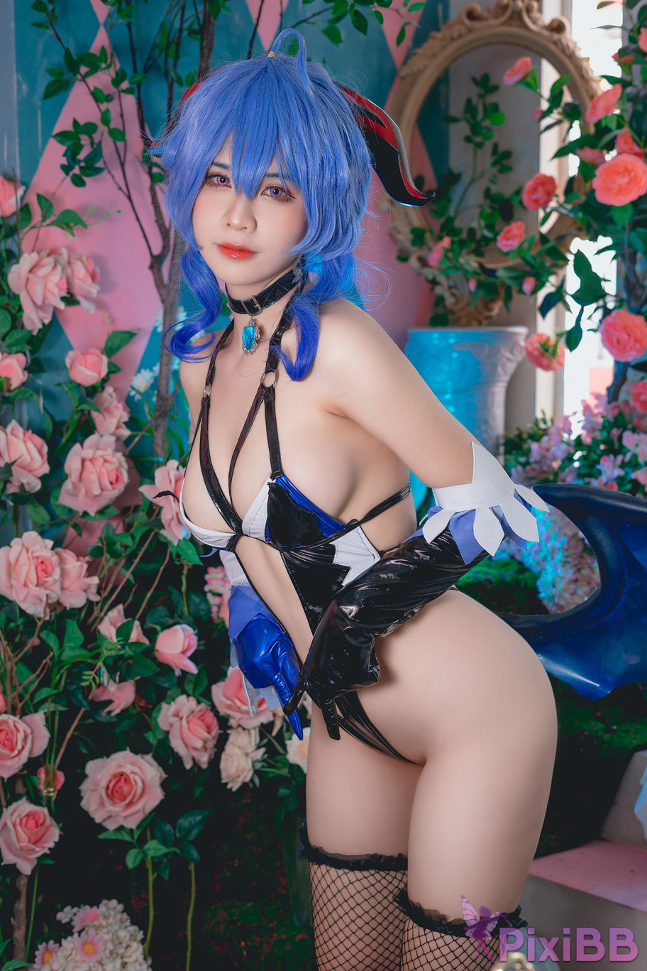 Coser Pyon Ganyu Succubus PixiBB.COM 021
