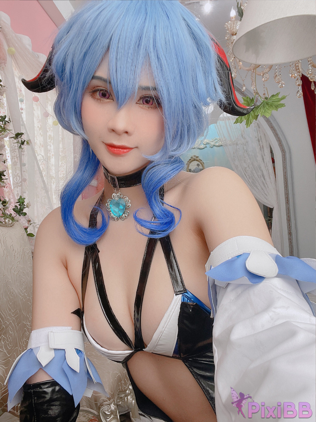 Coser Pyon Ganyu Succubus PixiBB.COM 024