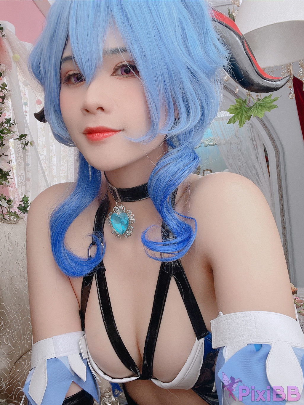 Coser Pyon Ganyu Succubus PixiBB.COM 025