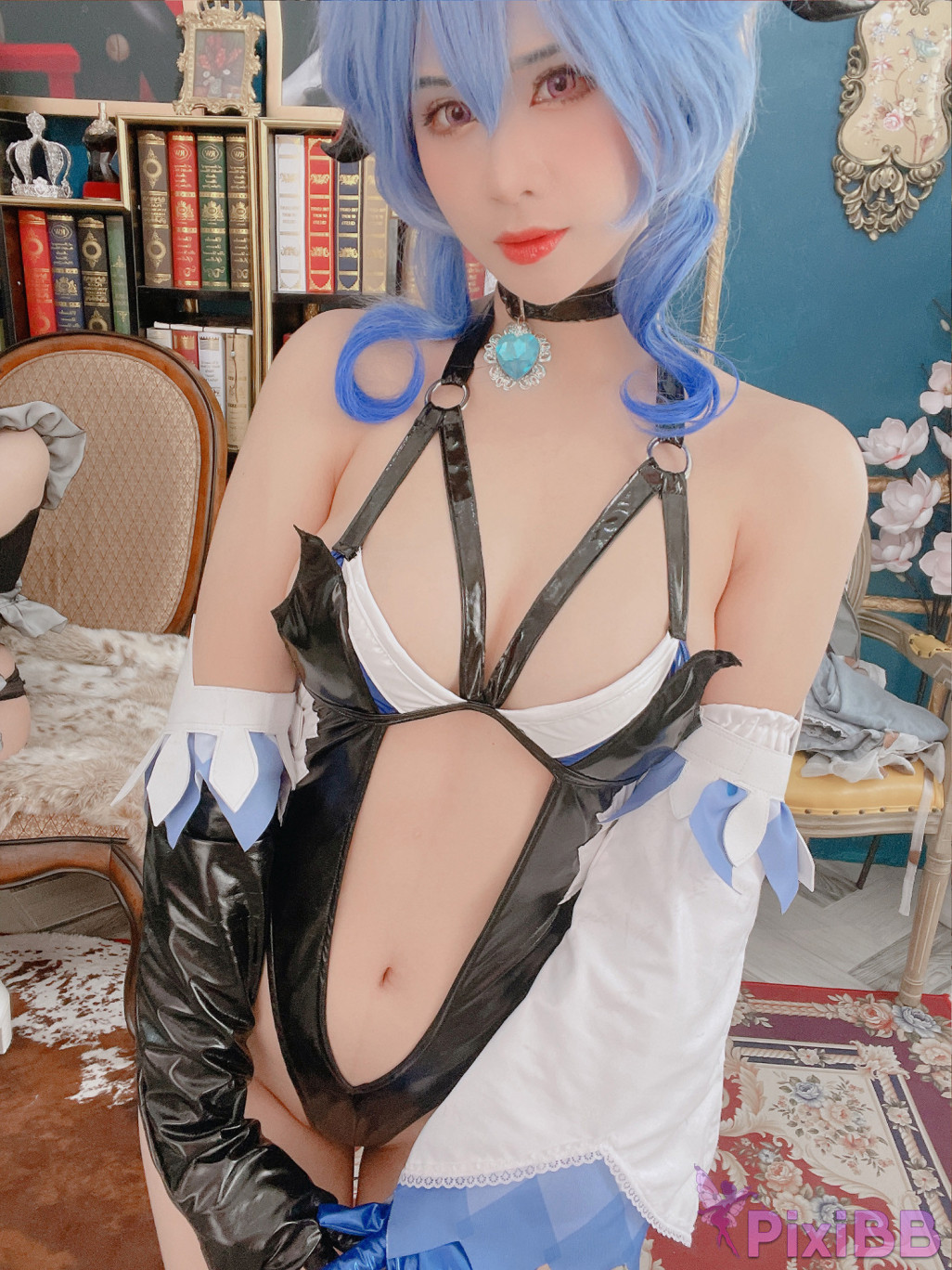 Coser Pyon Ganyu Succubus PixiBB.COM 027