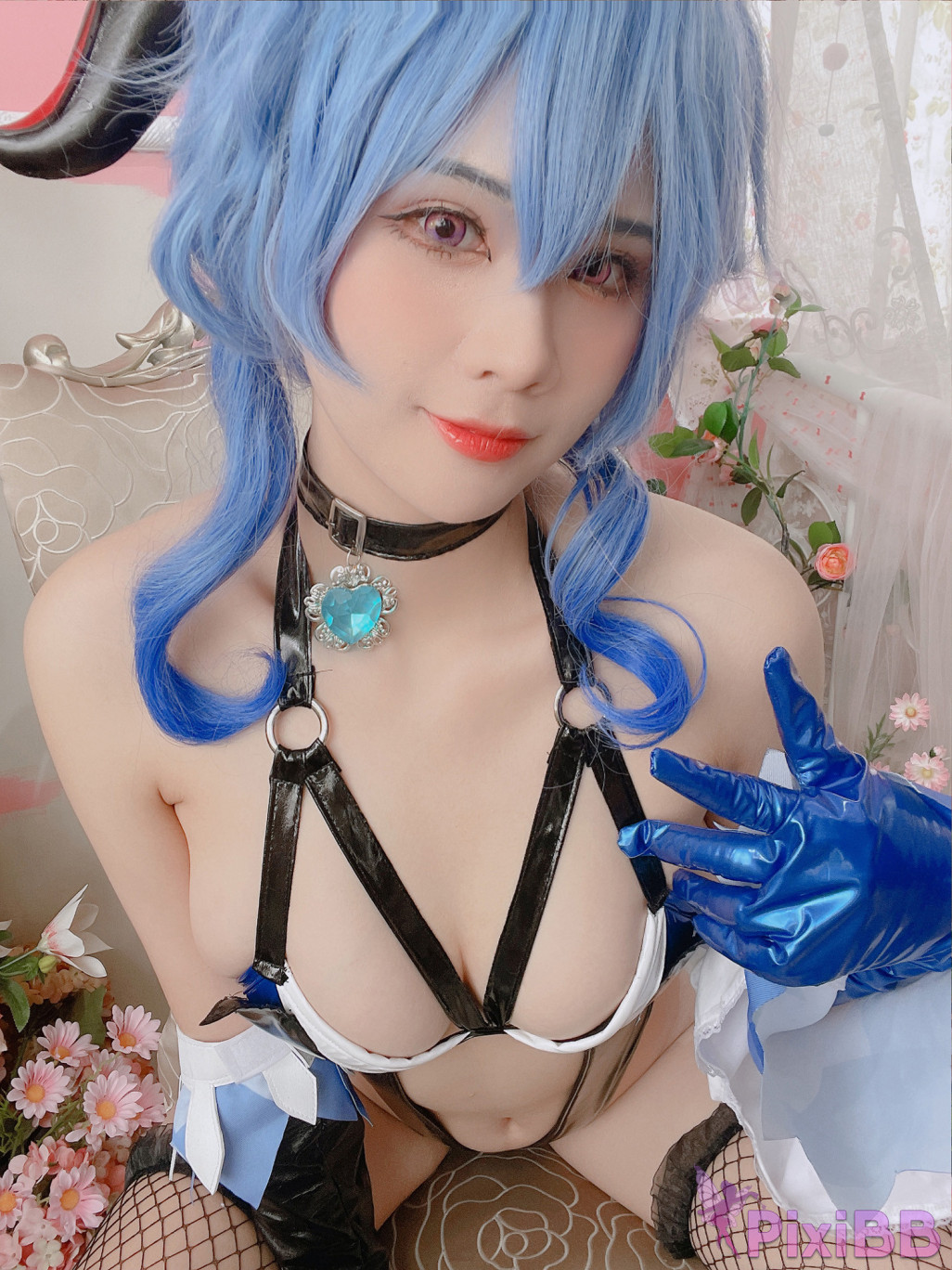 Coser Pyon Ganyu Succubus PixiBB.COM 035
