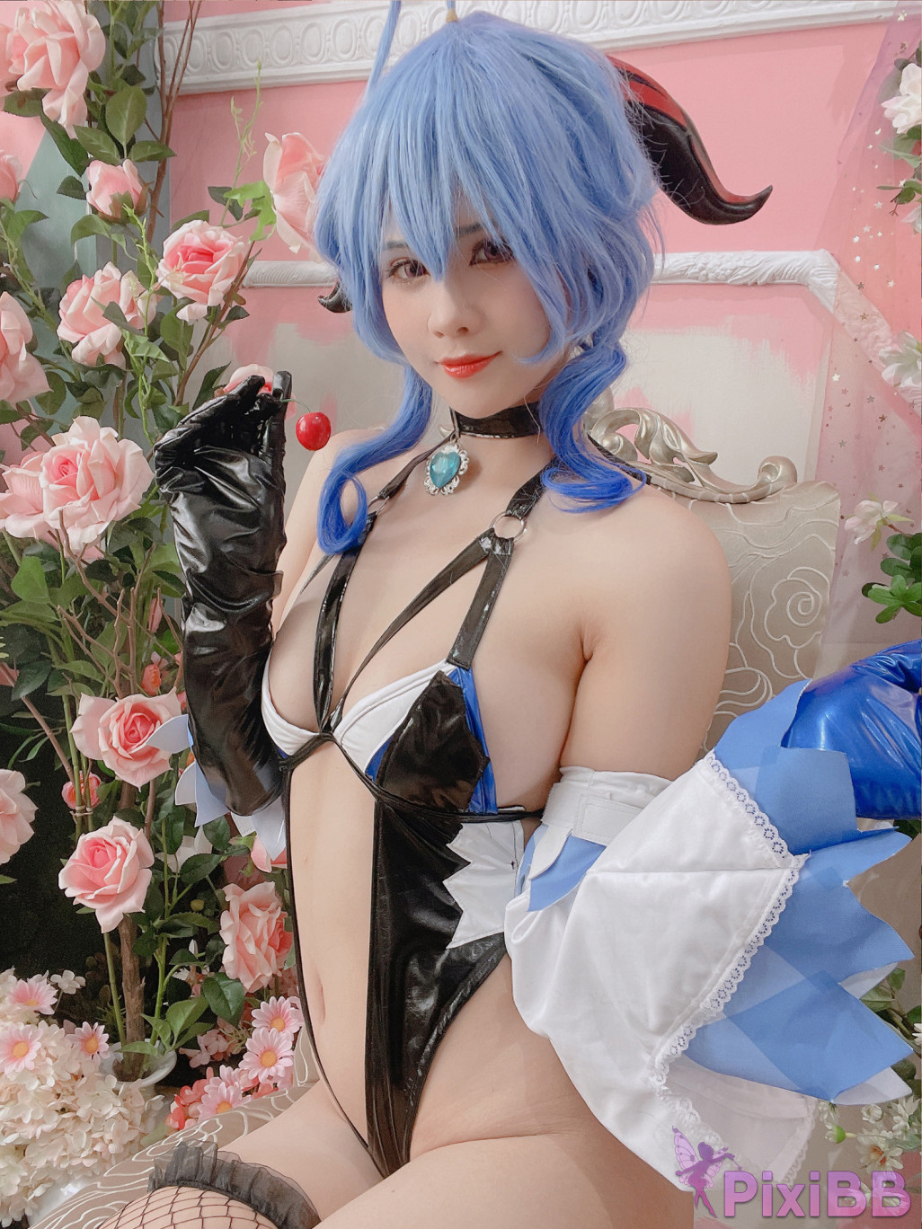 Coser Pyon Ganyu Succubus PixiBB.COM 039