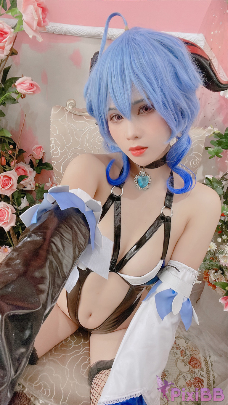 Coser Pyon Ganyu Succubus PixiBB.COM 042